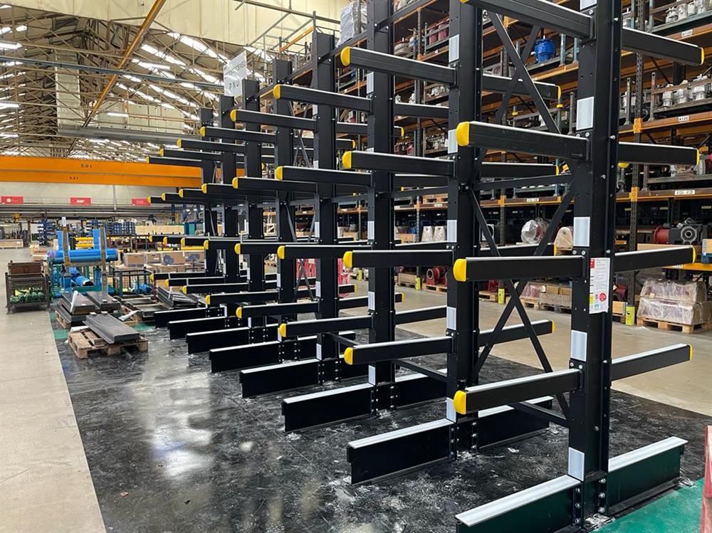 Double Sided Cantilever Rack with Protection